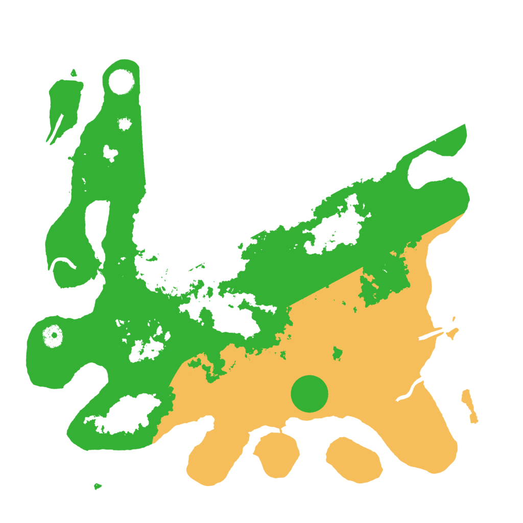 Biome Rust Map: Procedural Map, Size: 3700, Seed: 14952278