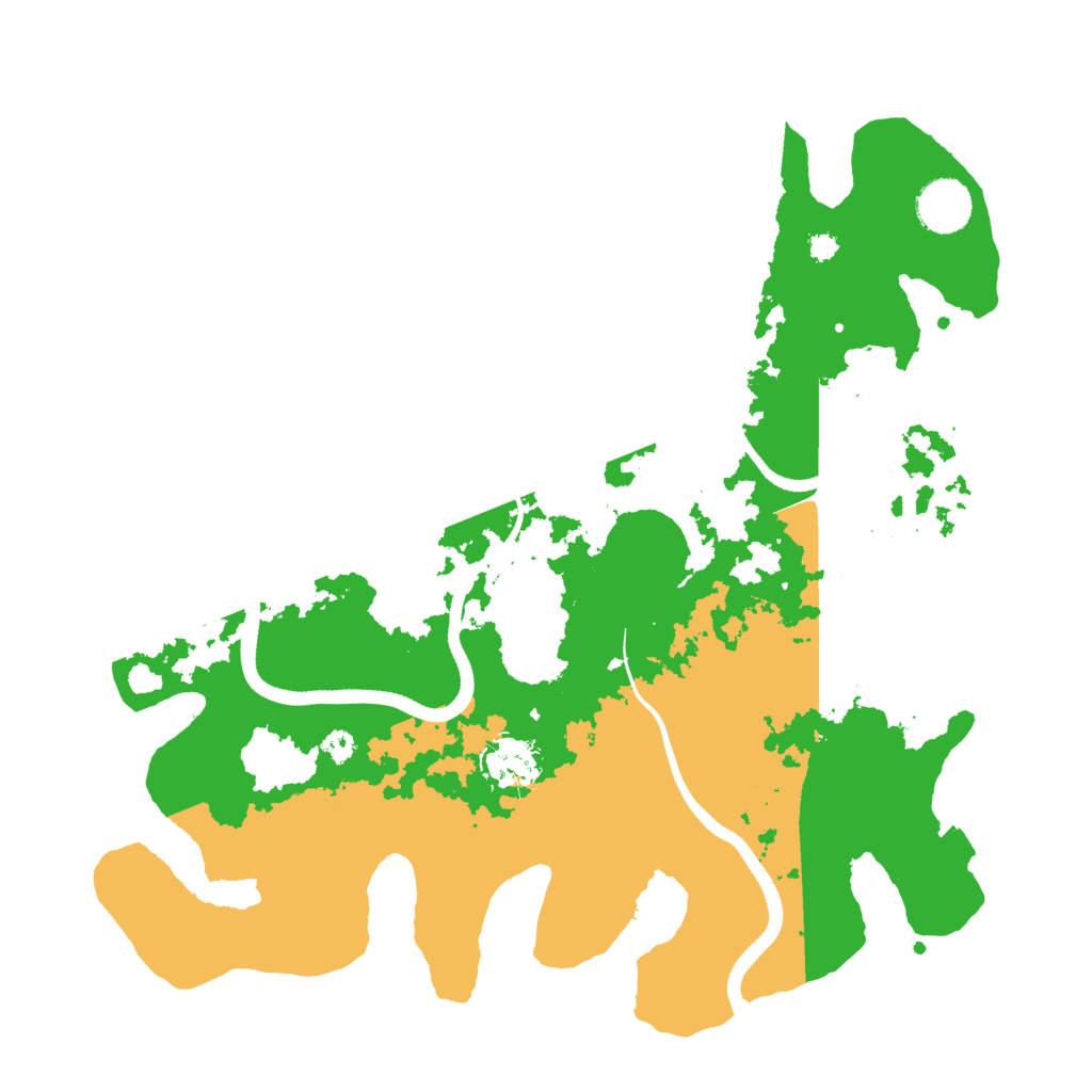 Biome Rust Map: Procedural Map, Size: 3500, Seed: 1918804420