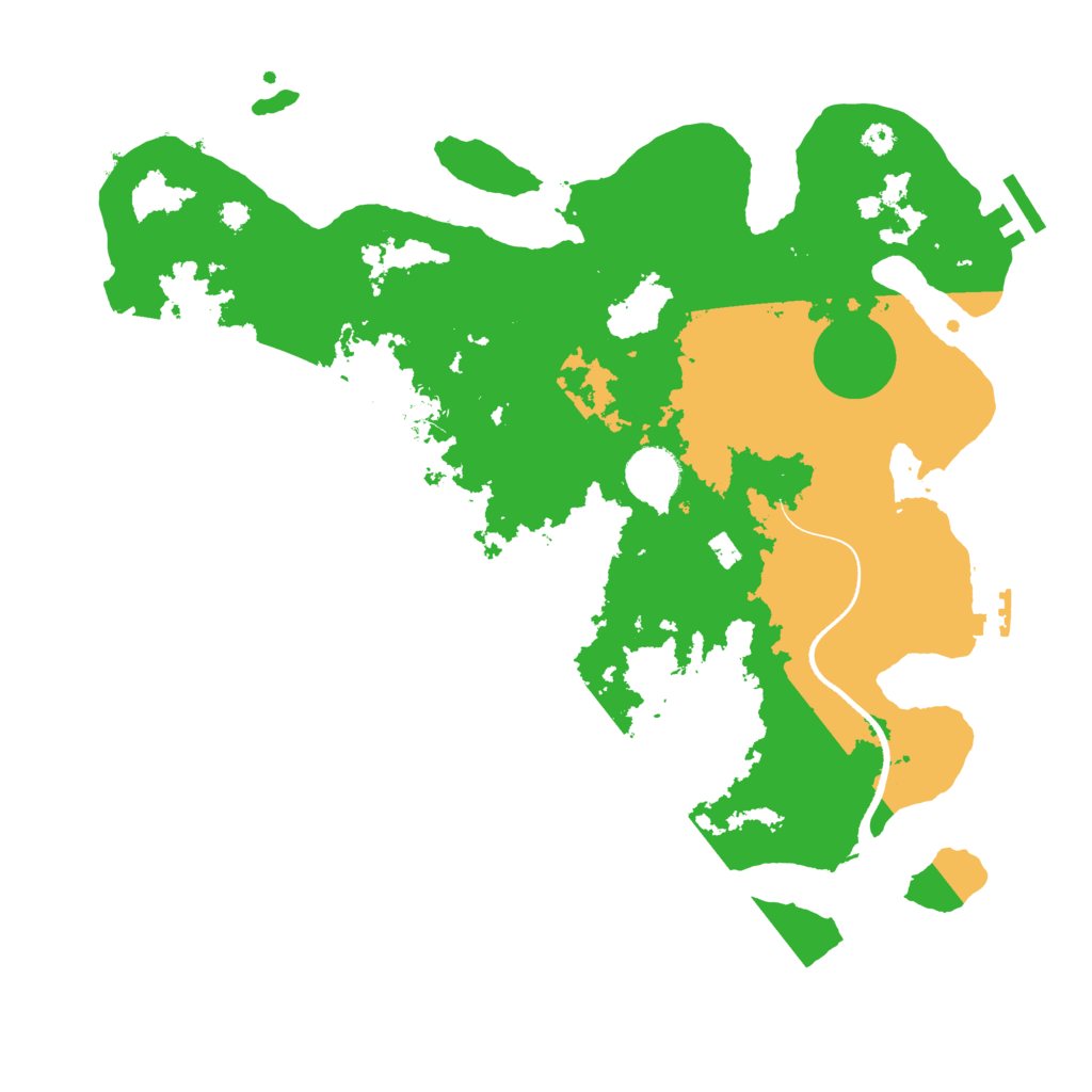 Biome Rust Map: Procedural Map, Size: 3500, Seed: 75479297