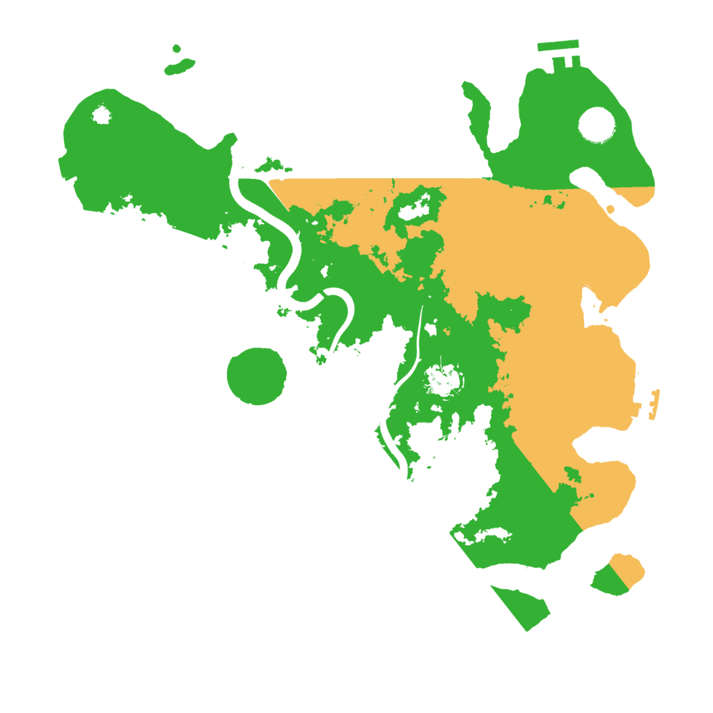 Biome Rust Map: Procedural Map, Size: 3500, Seed: 75479297