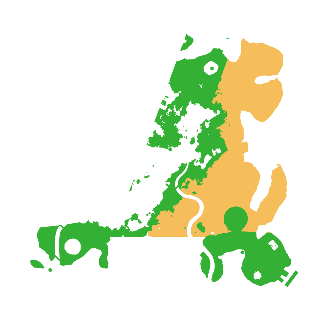Biome Rust Map: Procedural Map, Size: 3500, Seed: 1793457887