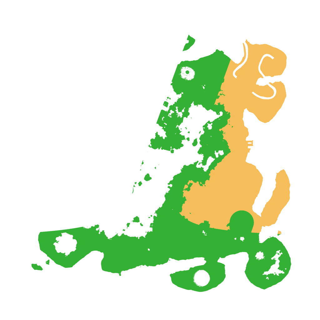 Biome Rust Map: Procedural Map, Size: 3500, Seed: 1793457887