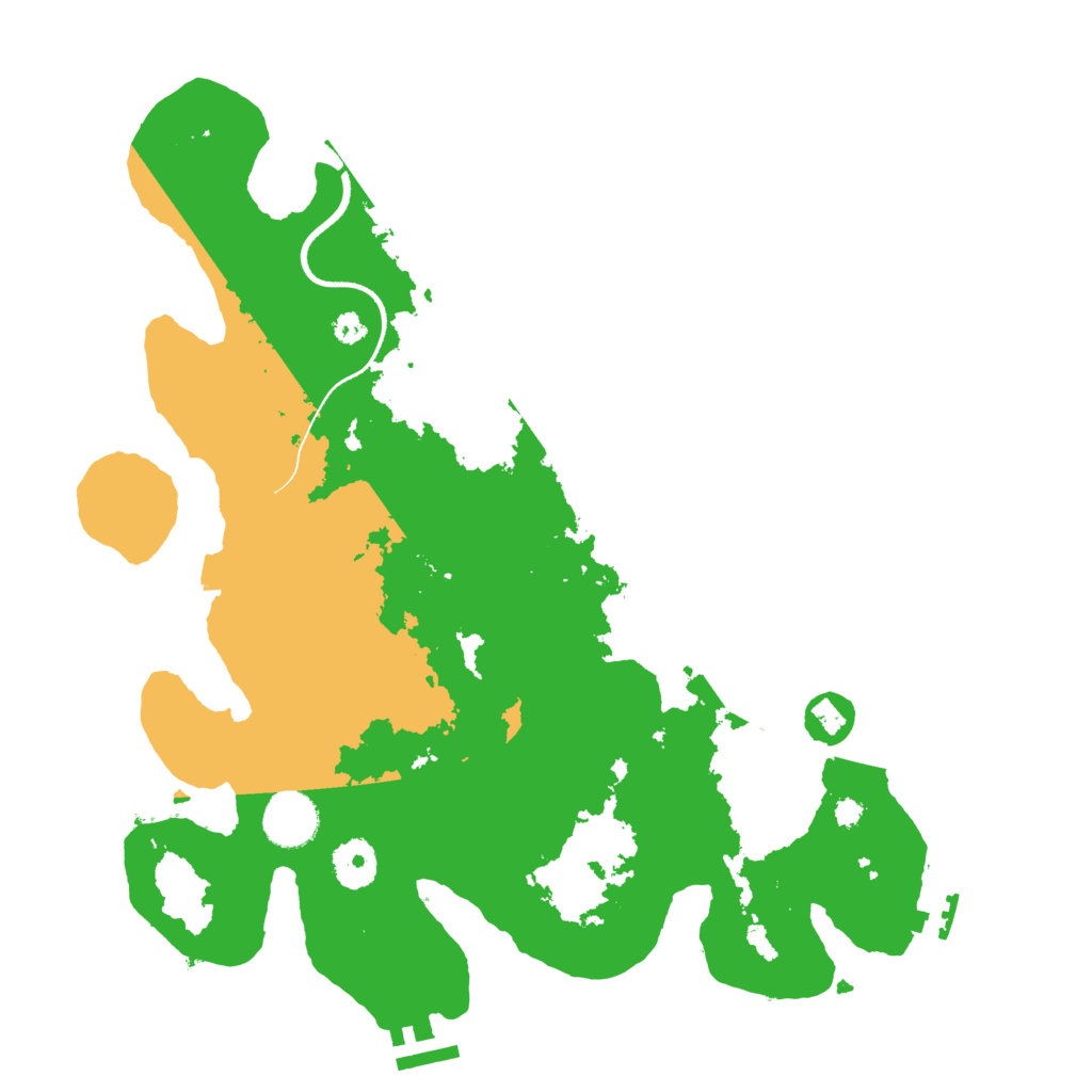 Biome Rust Map: Procedural Map, Size: 3500, Seed: 654654321