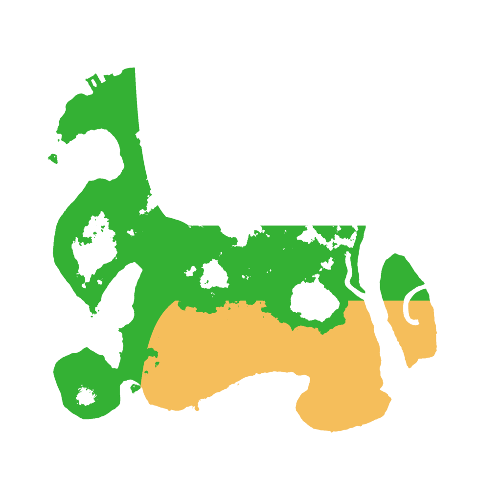 Biome Rust Map: Procedural Map, Size: 2500, Seed: 1214