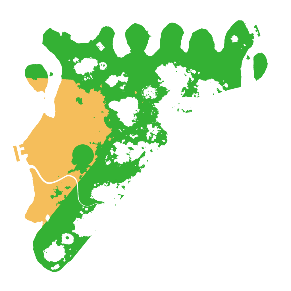 Biome Rust Map: Procedural Map, Size: 3700, Seed: 657674567
