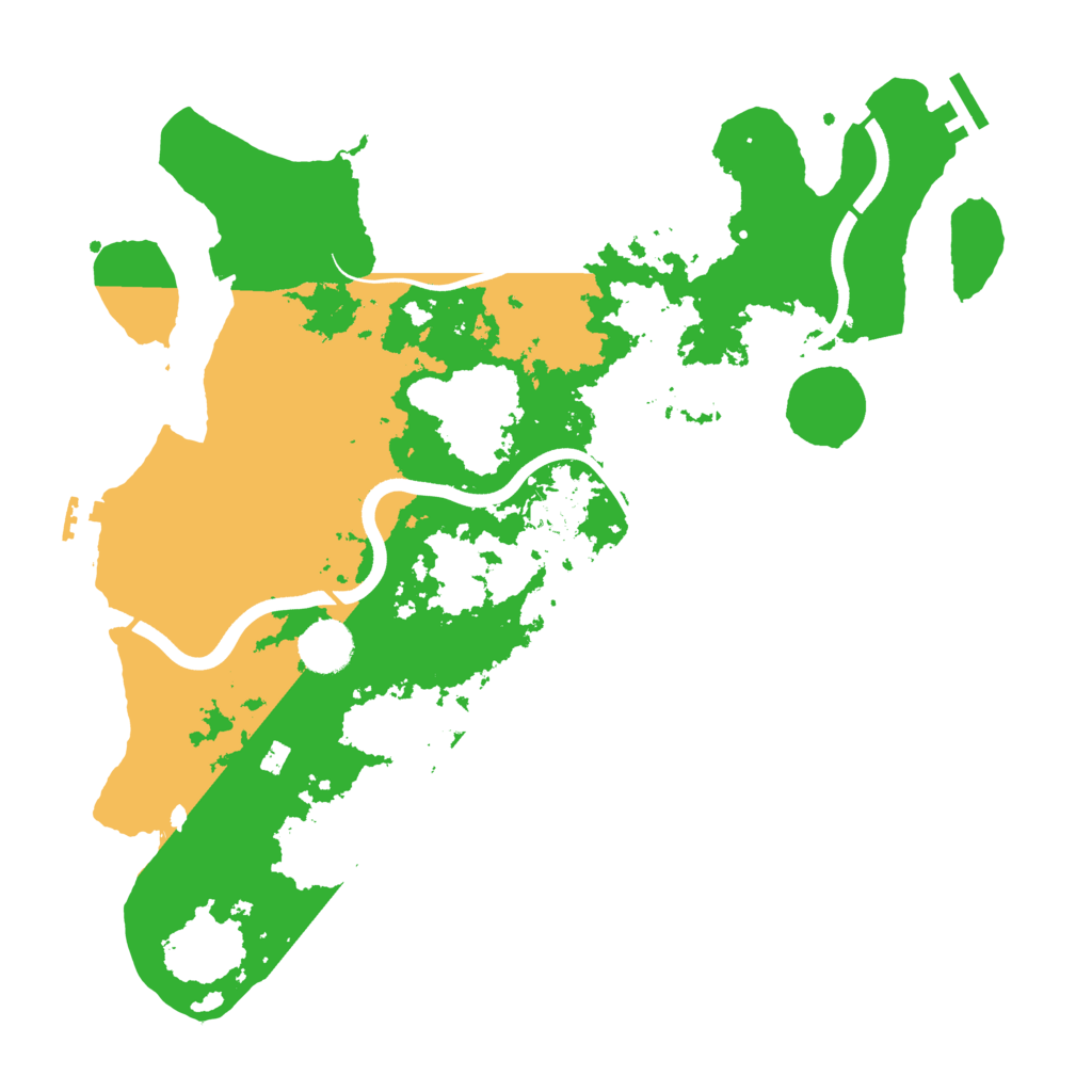 Biome Rust Map: Procedural Map, Size: 3700, Seed: 657674567