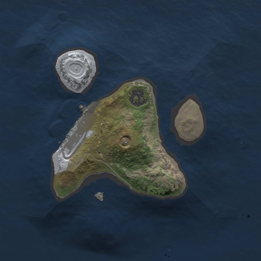 Rust Map: Procedural Map, Size: 1500, Seed: 972180459, 4 Monuments