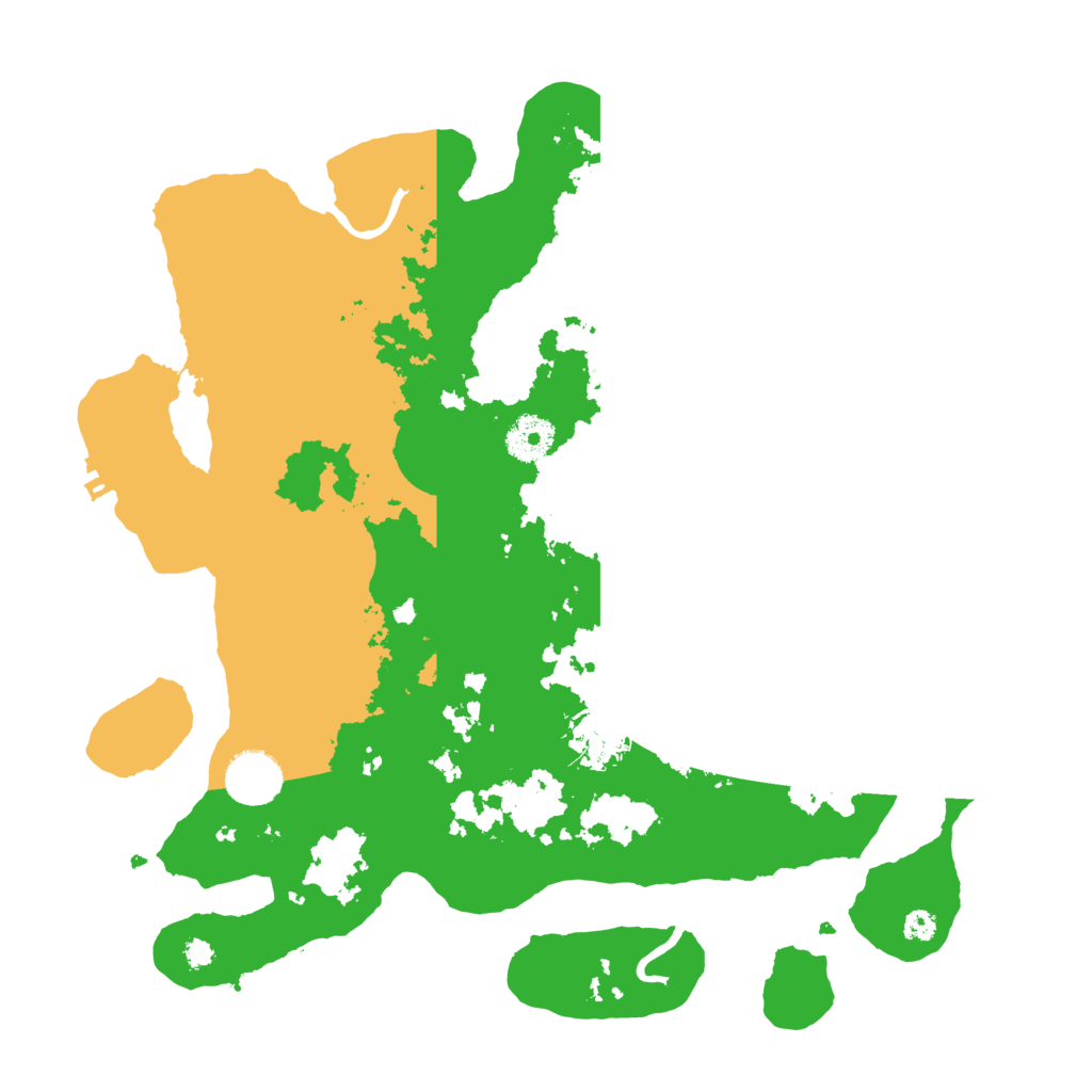 Biome Rust Map: Procedural Map, Size: 3500, Seed: 121493032
