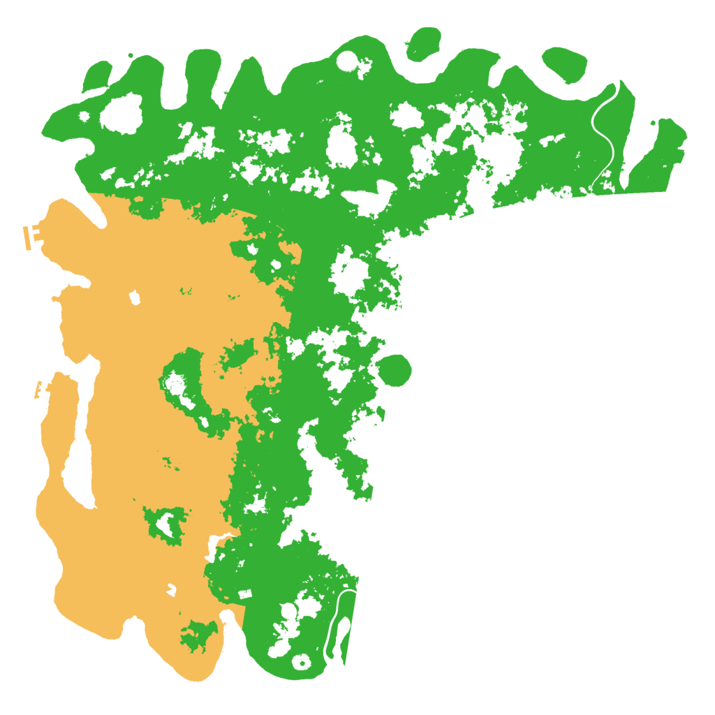 Biome Rust Map: Procedural Map, Size: 6000, Seed: 3300