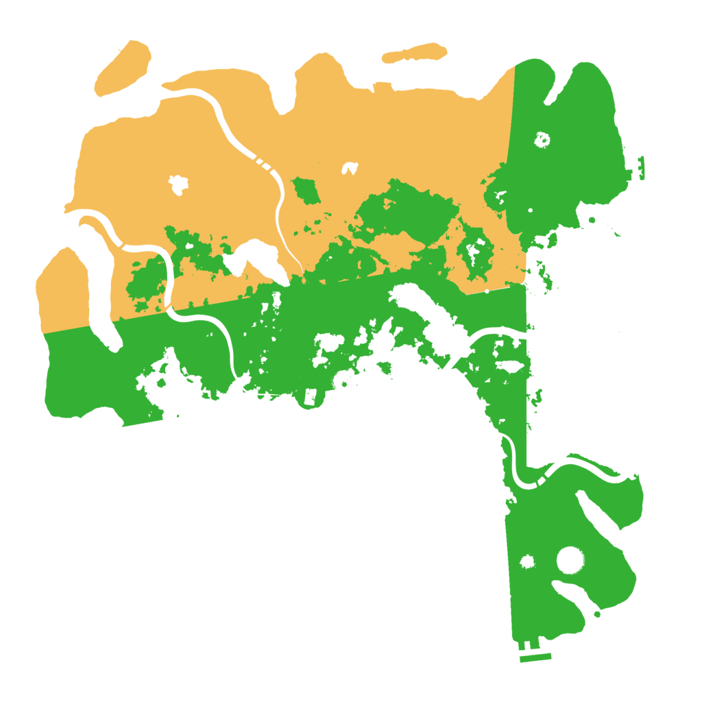 Biome Rust Map: Procedural Map, Size: 4500, Seed: 467897333