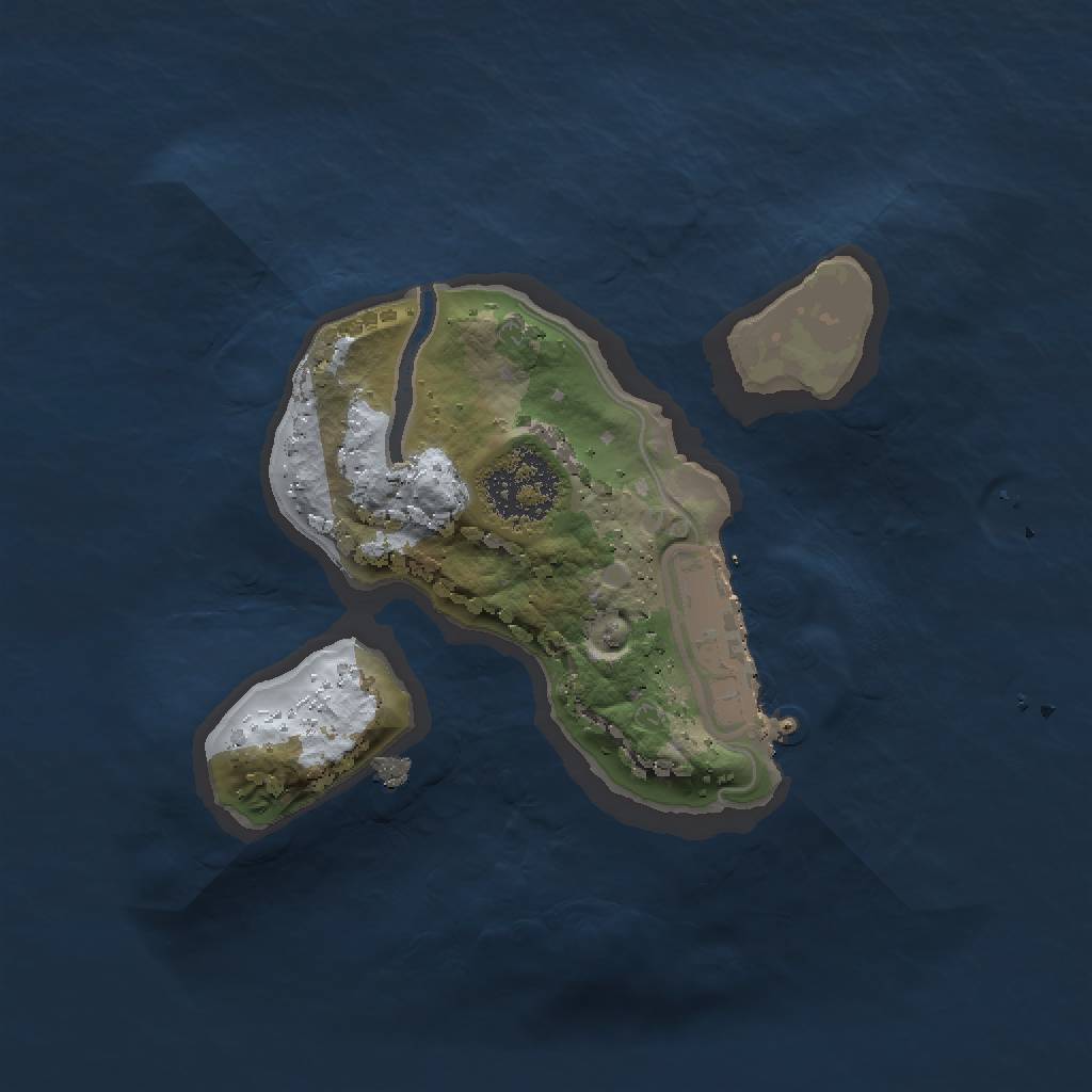 Rust Map: Procedural Map, Size: 1500, Seed: 1805166148, 4 Monuments