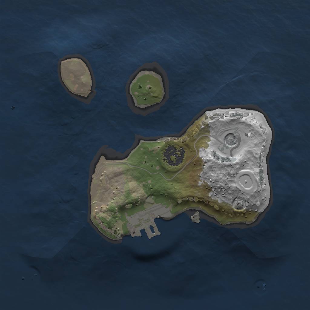 Rust Map: Procedural Map, Size: 1500, Seed: 187, 6 Monuments