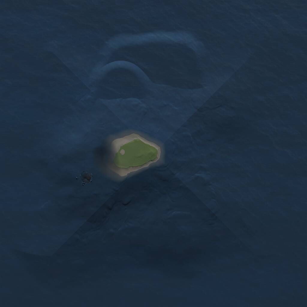 Rust Map: Procedural Map, Size: 1000, Seed: 822, 1 Monuments