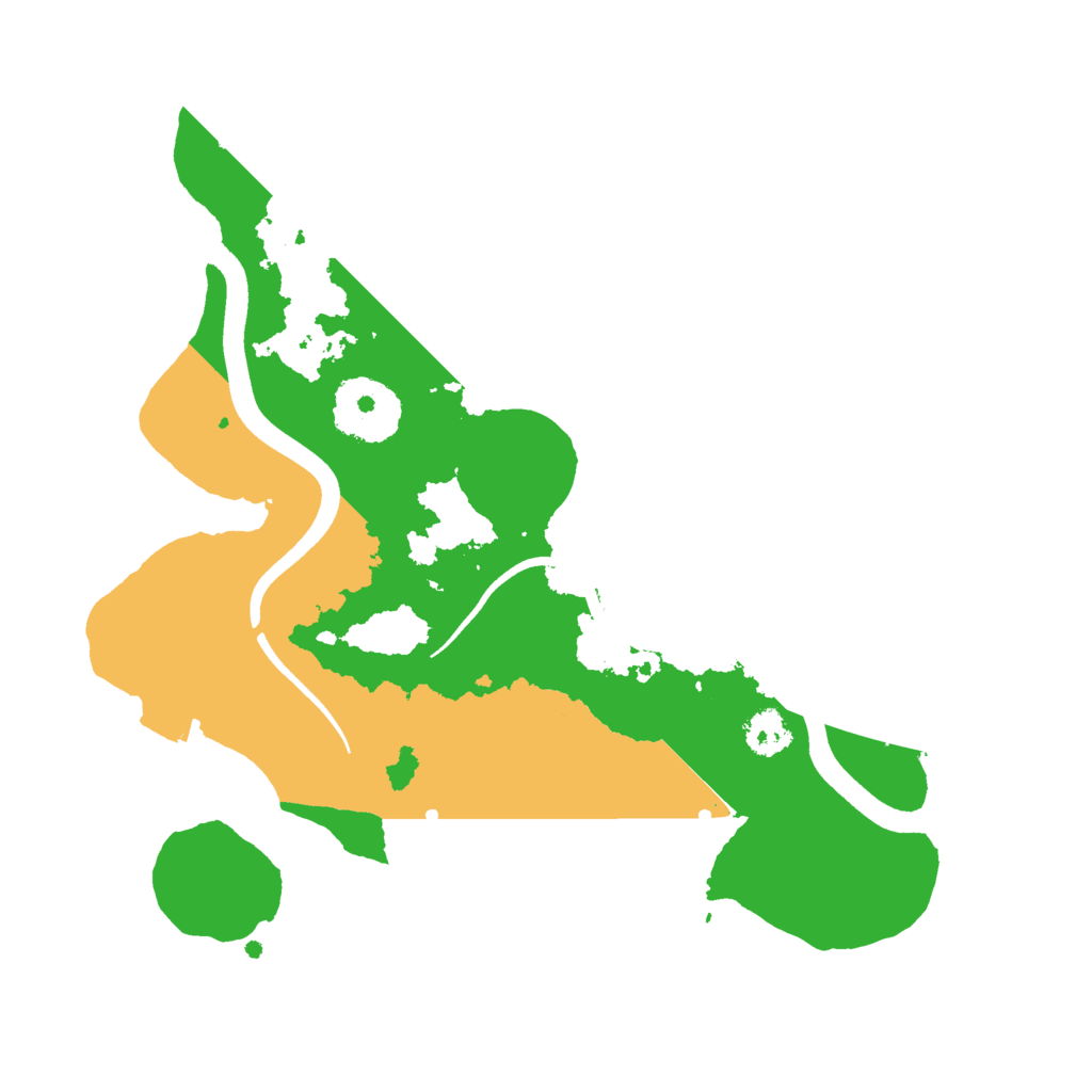 Biome Rust Map: Procedural Map, Size: 2500, Seed: 45654664