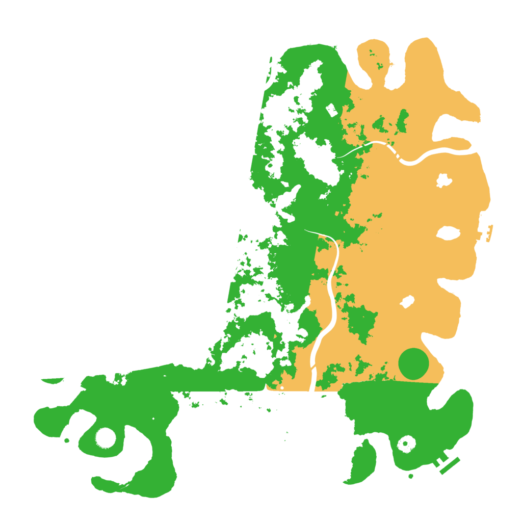 Biome Rust Map: Procedural Map, Size: 4500, Seed: 3532