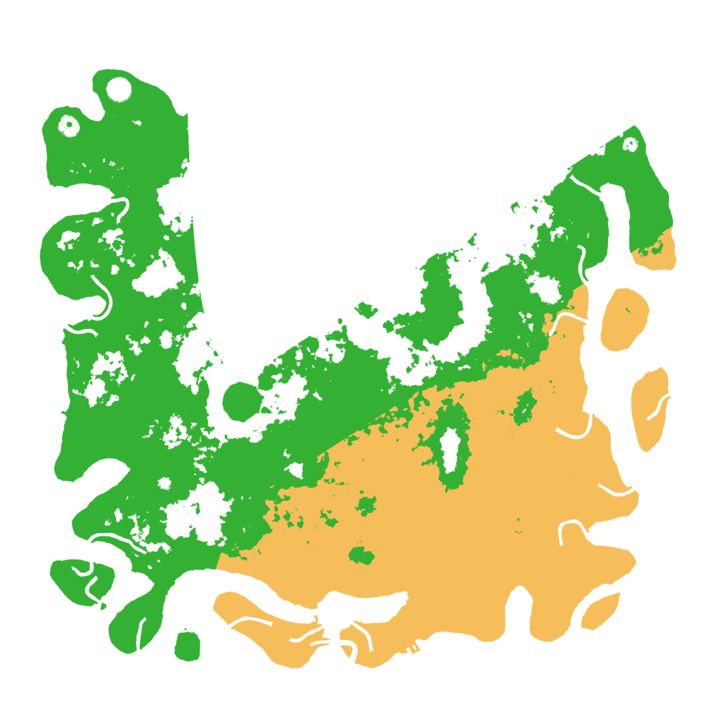 Biome Rust Map: Procedural Map, Size: 5000, Seed: 8461