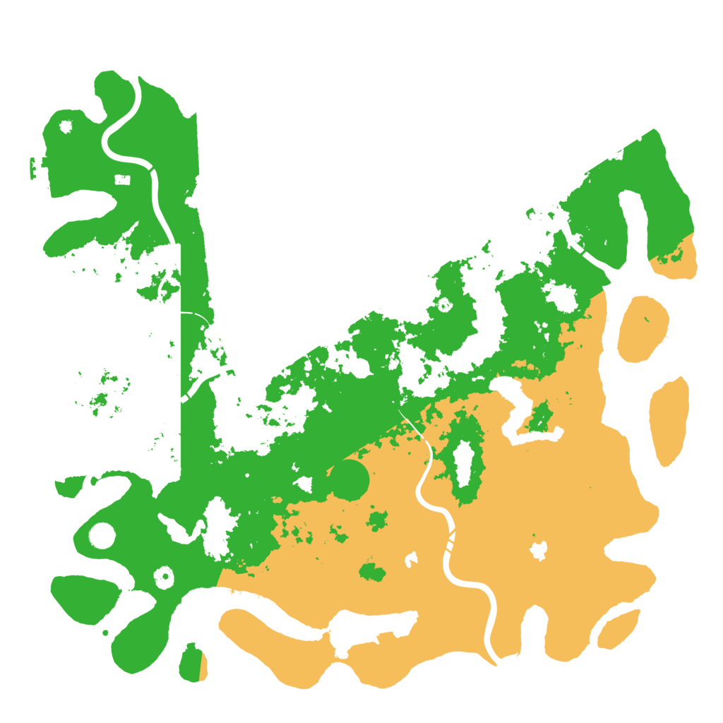 Biome Rust Map: Procedural Map, Size: 5000, Seed: 8461