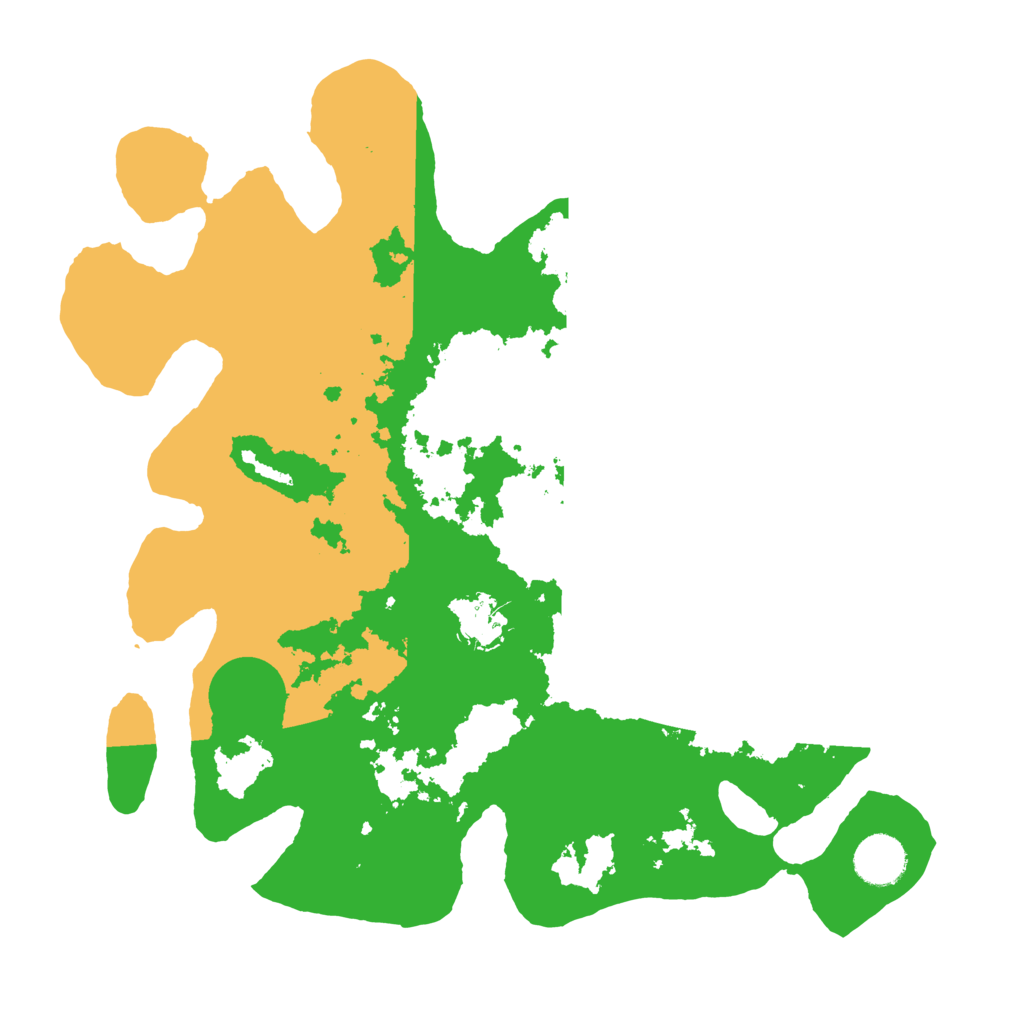 Biome Rust Map: Barren, Size: 3500, Seed: 14826298