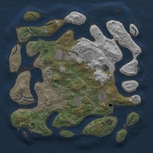 Thumbnail Rust Map: Procedural Map, Size: 4001, Seed: 1234567890, 16 Monuments