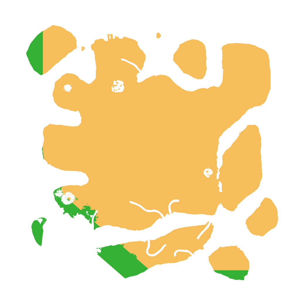 Biome Rust Map: Procedural Map, Size: 3500, Seed: 1451805392