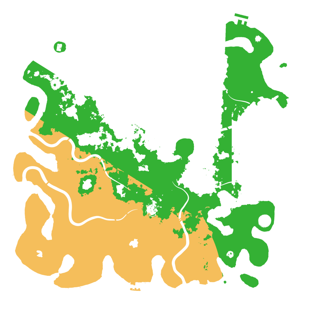 Biome Rust Map: Procedural Map, Size: 4500, Seed: 662235