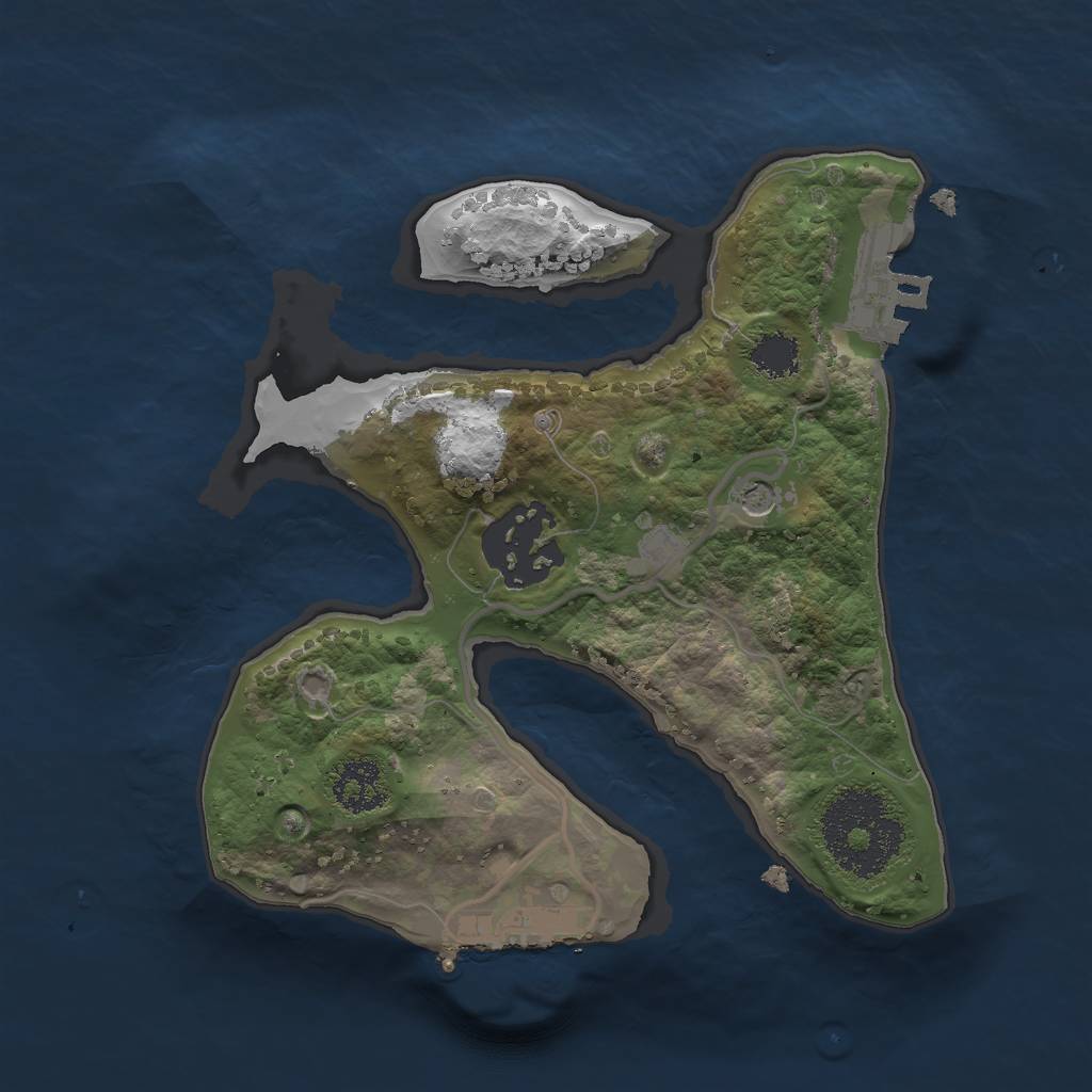 Rust Map: Procedural Map, Size: 1993, Seed: 936467023, 9 Monuments