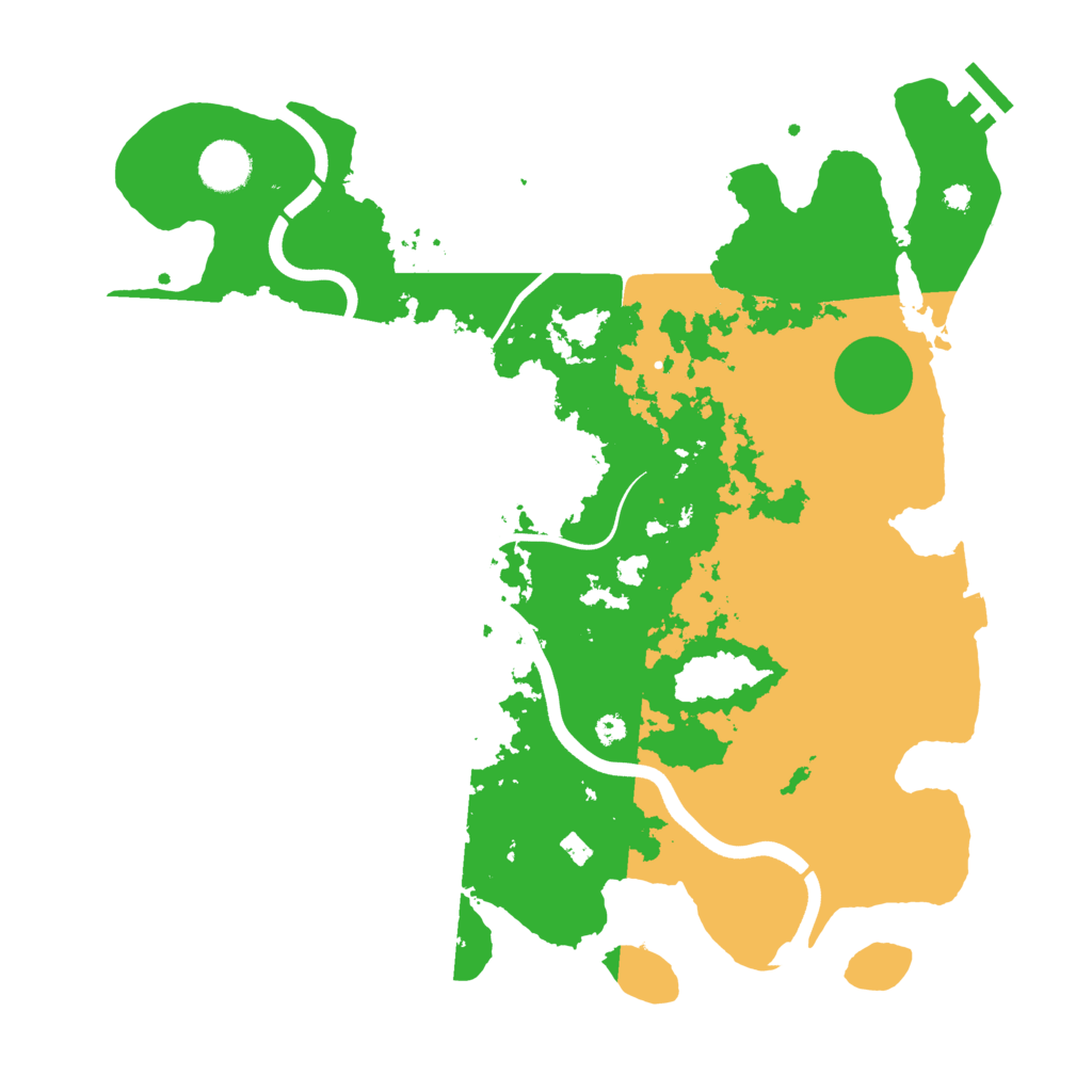 Biome Rust Map: Procedural Map, Size: 3700, Seed: 1904648958