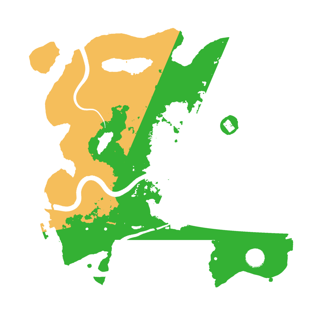 Biome Rust Map: Procedural Map, Size: 3000, Seed: 72583941