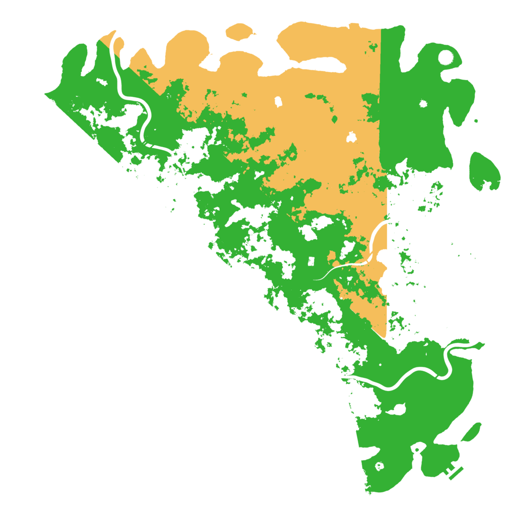 Biome Rust Map: Procedural Map, Size: 6000, Seed: 165