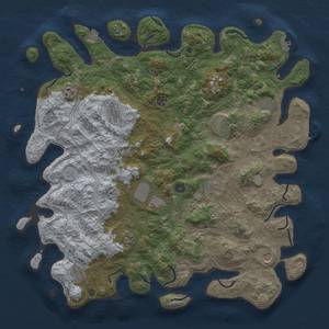 Rust Map: Procedural Map, Size: 4750, Seed: 279, 19 Monuments