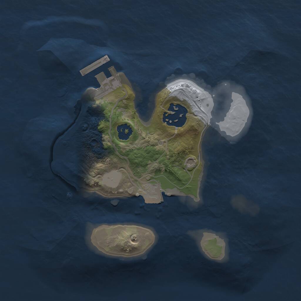 Rust Map: Procedural Map, Size: 1900, Seed: 1003, 3 Monuments