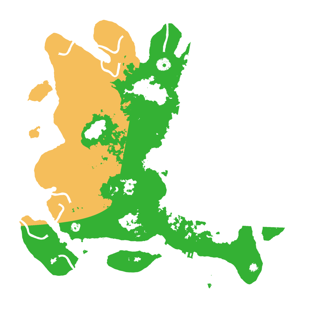 Biome Rust Map: Procedural Map, Size: 3500, Seed: 14195