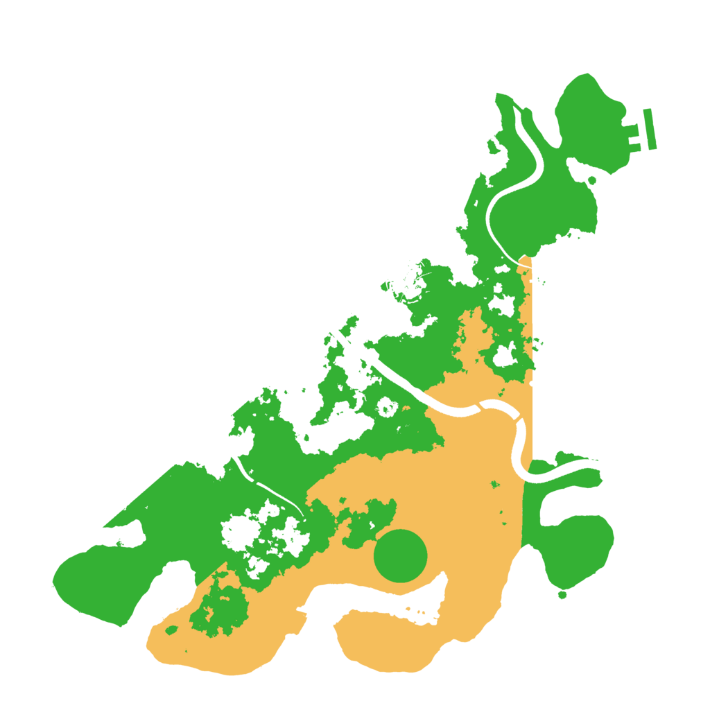 Biome Rust Map: Procedural Map, Size: 3500, Seed: 1306491562