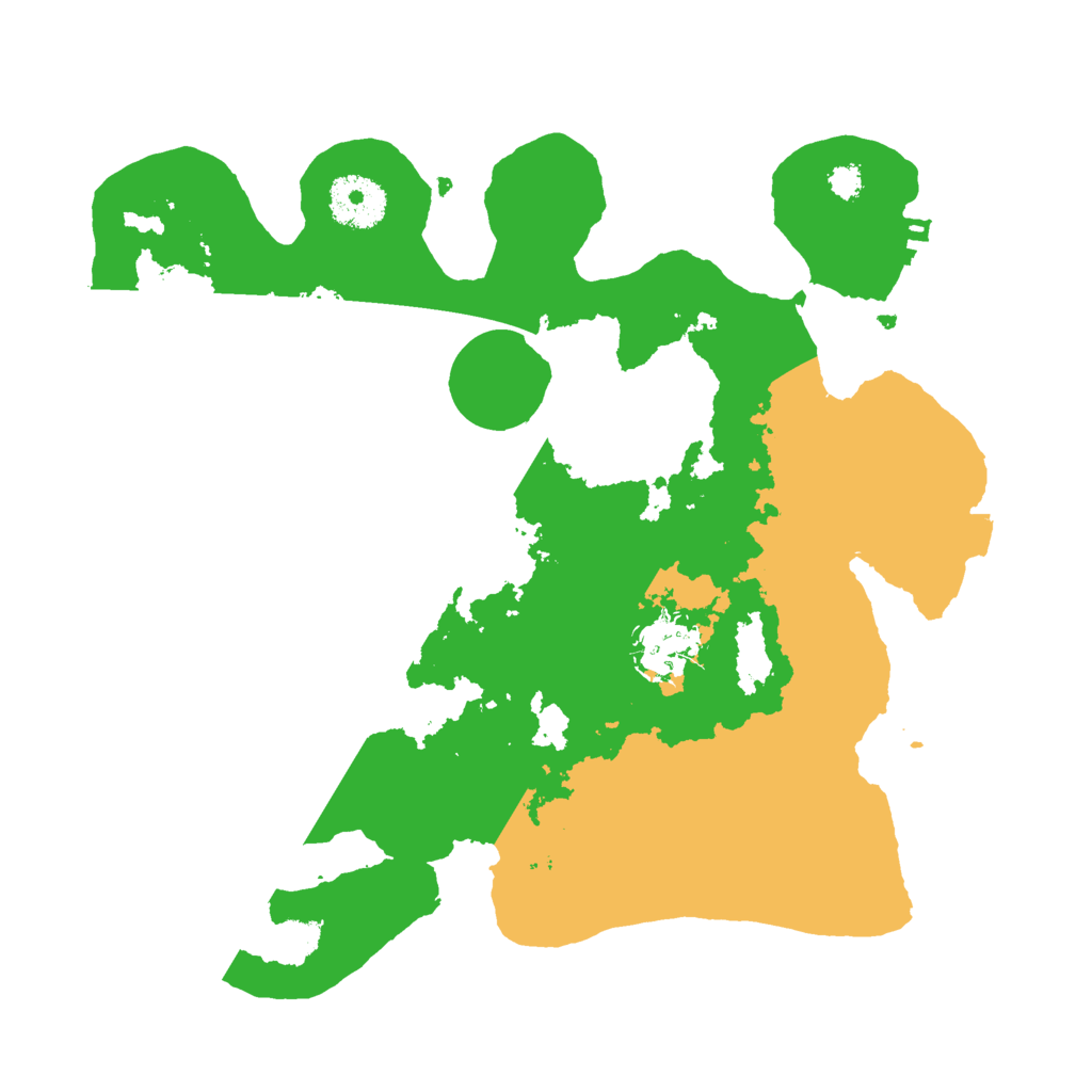 Biome Rust Map: Procedural Map, Size: 3000, Seed: 613518