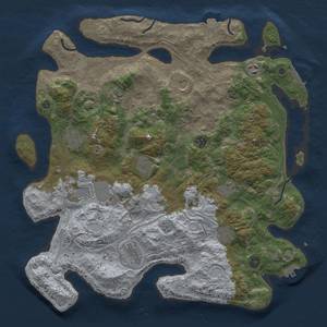 Thumbnail Rust Map: Procedural Map, Size: 4250, Seed: 2147483647, 19 Monuments