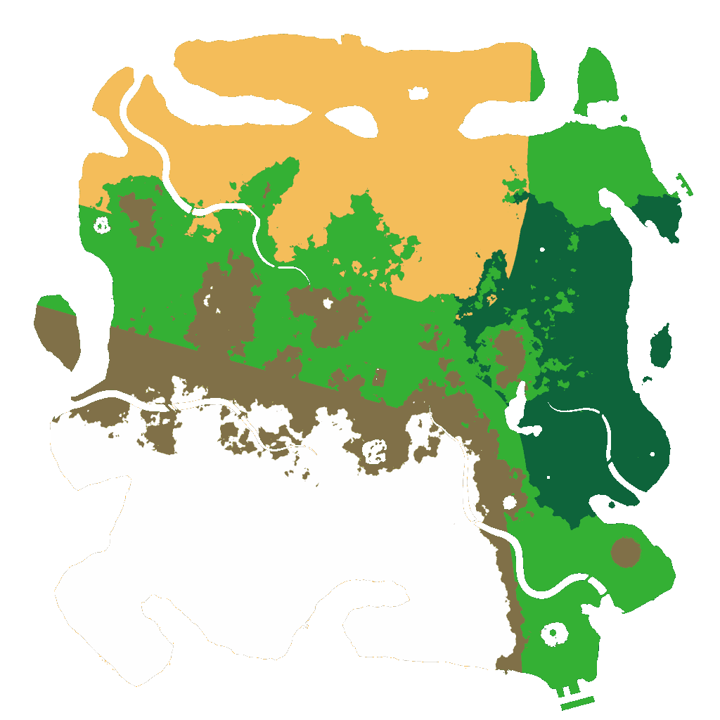 Biome Rust Map: Procedural Map, Size: 4250, Seed: 2147483647