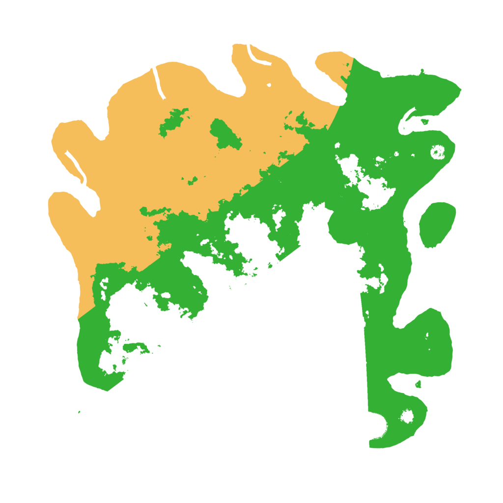 Biome Rust Map: Procedural Map, Size: 3500, Seed: 15476