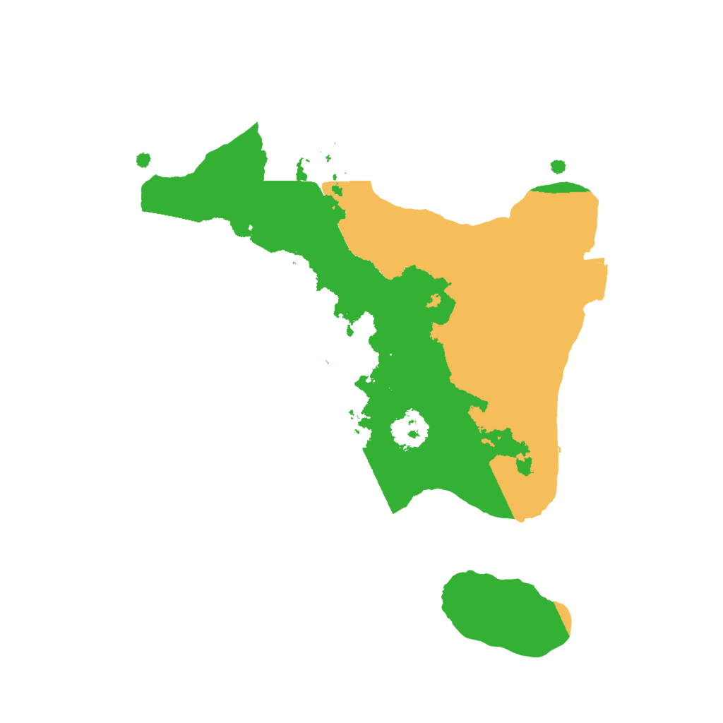 Biome Rust Map: Procedural Map, Size: 2000, Seed: 112525576