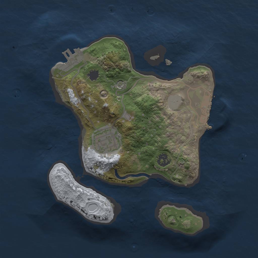 Rust Map: Procedural Map, Size: 2000, Seed: 112525576, 7 Monuments