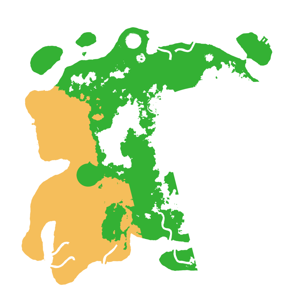 Biome Rust Map: Procedural Map, Size: 3500, Seed: 4167655