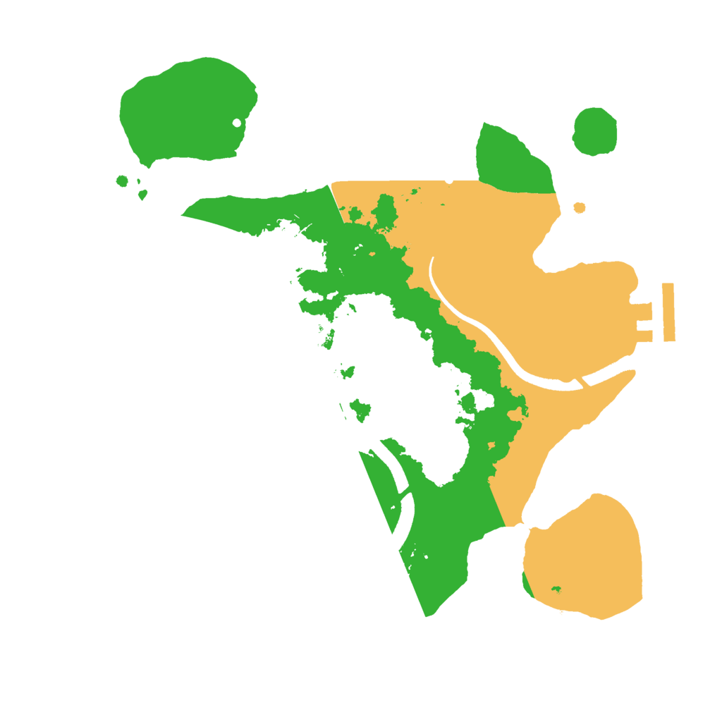 Biome Rust Map: Procedural Map, Size: 2500, Seed: 1432476605