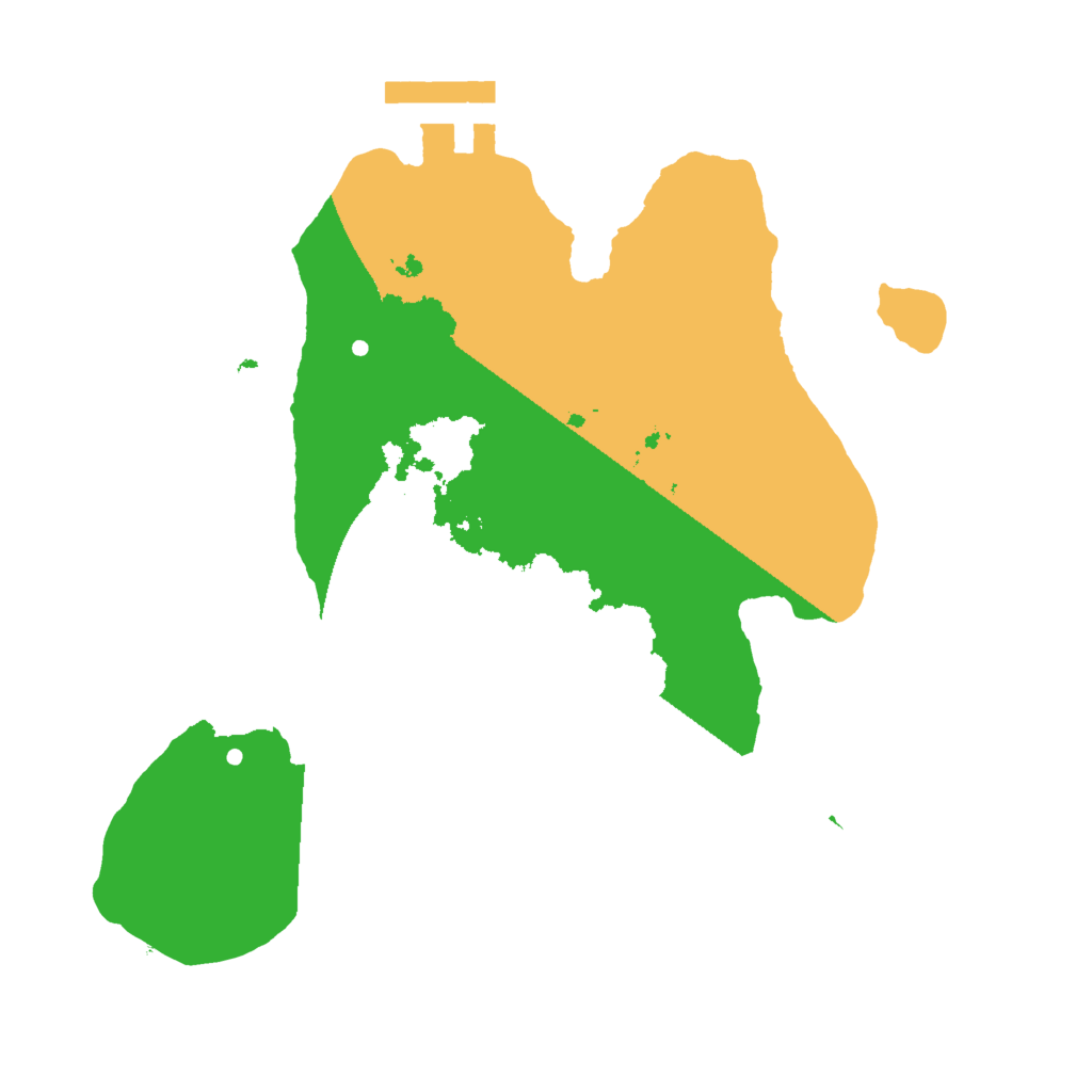 Biome Rust Map: Procedural Map, Size: 2000, Seed: 32441636