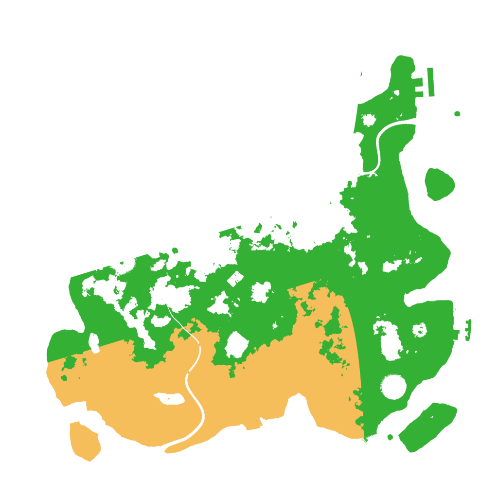 Biome Rust Map: Procedural Map, Size: 3500, Seed: 140281