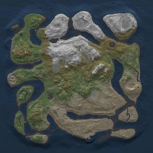 Thumbnail Rust Map: Procedural Map, Size: 4000, Seed: 10900, 19 Monuments