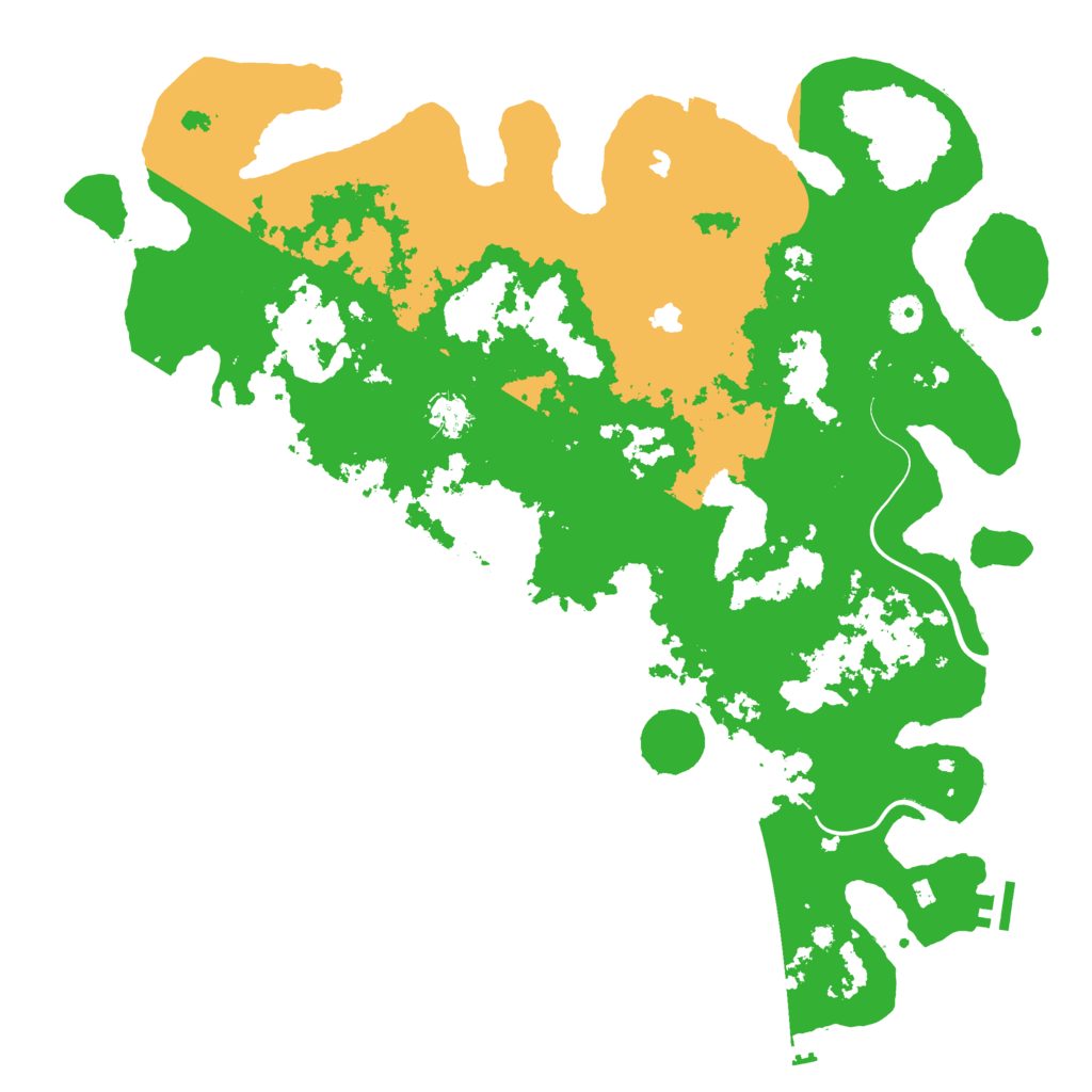 Biome Rust Map: Procedural Map, Size: 4500, Seed: 283496077