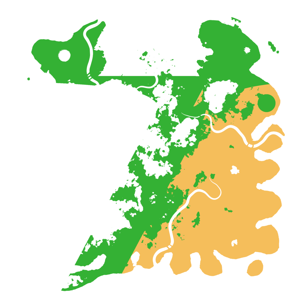 Biome Rust Map: Procedural Map, Size: 4500, Seed: 1256343092