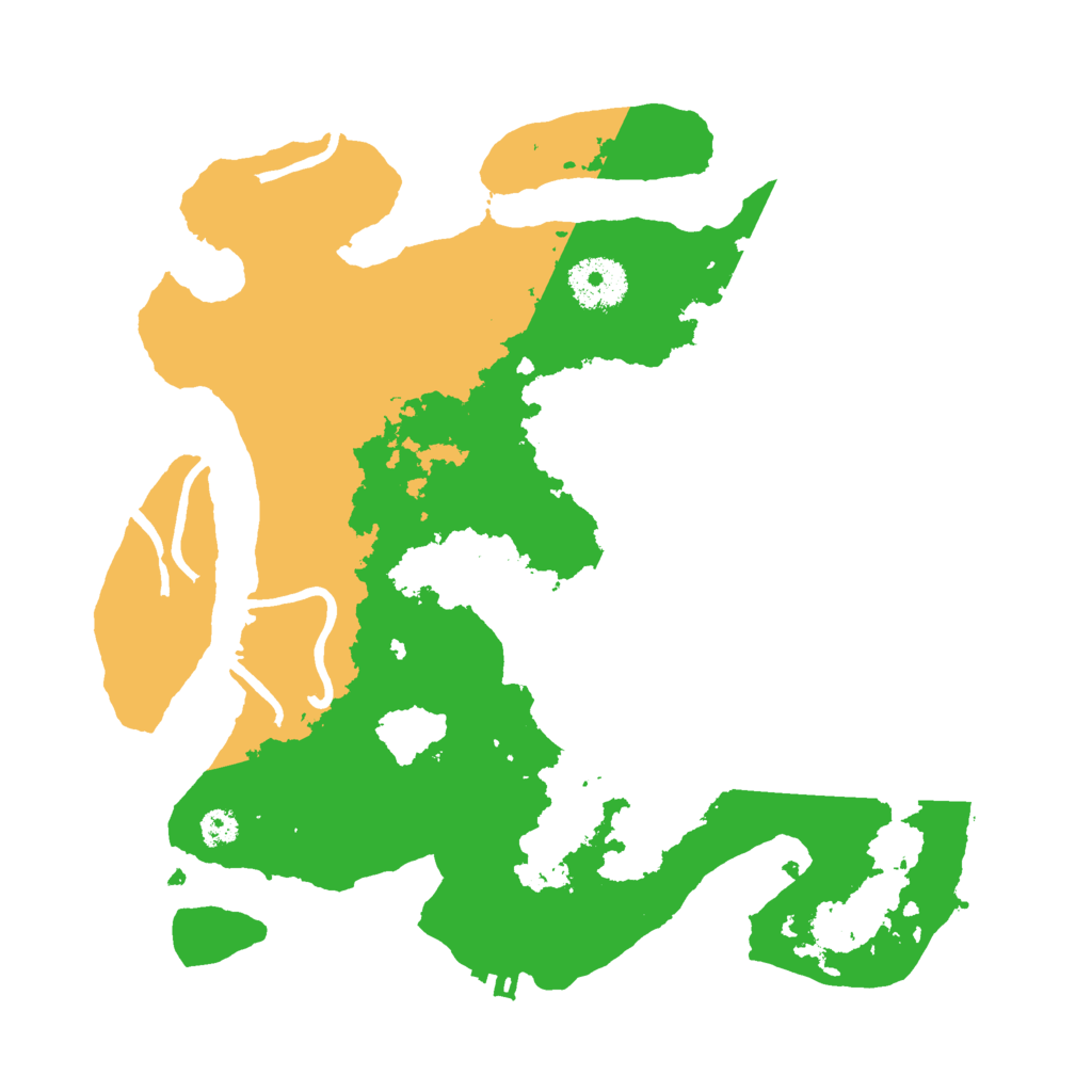 Biome Rust Map: Procedural Map, Size: 3000, Seed: 2392996