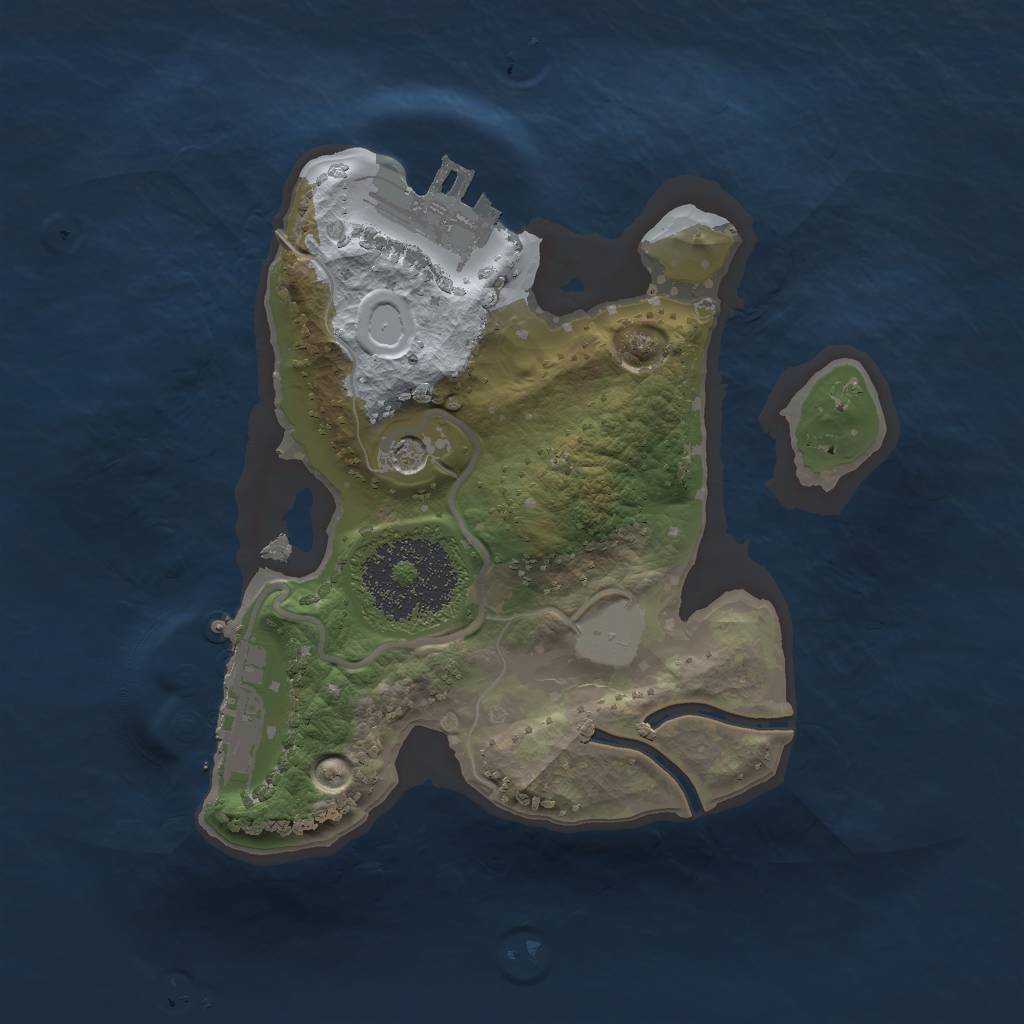 Rust Map: Procedural Map, Size: 1750, Seed: 454564444, 6 Monuments