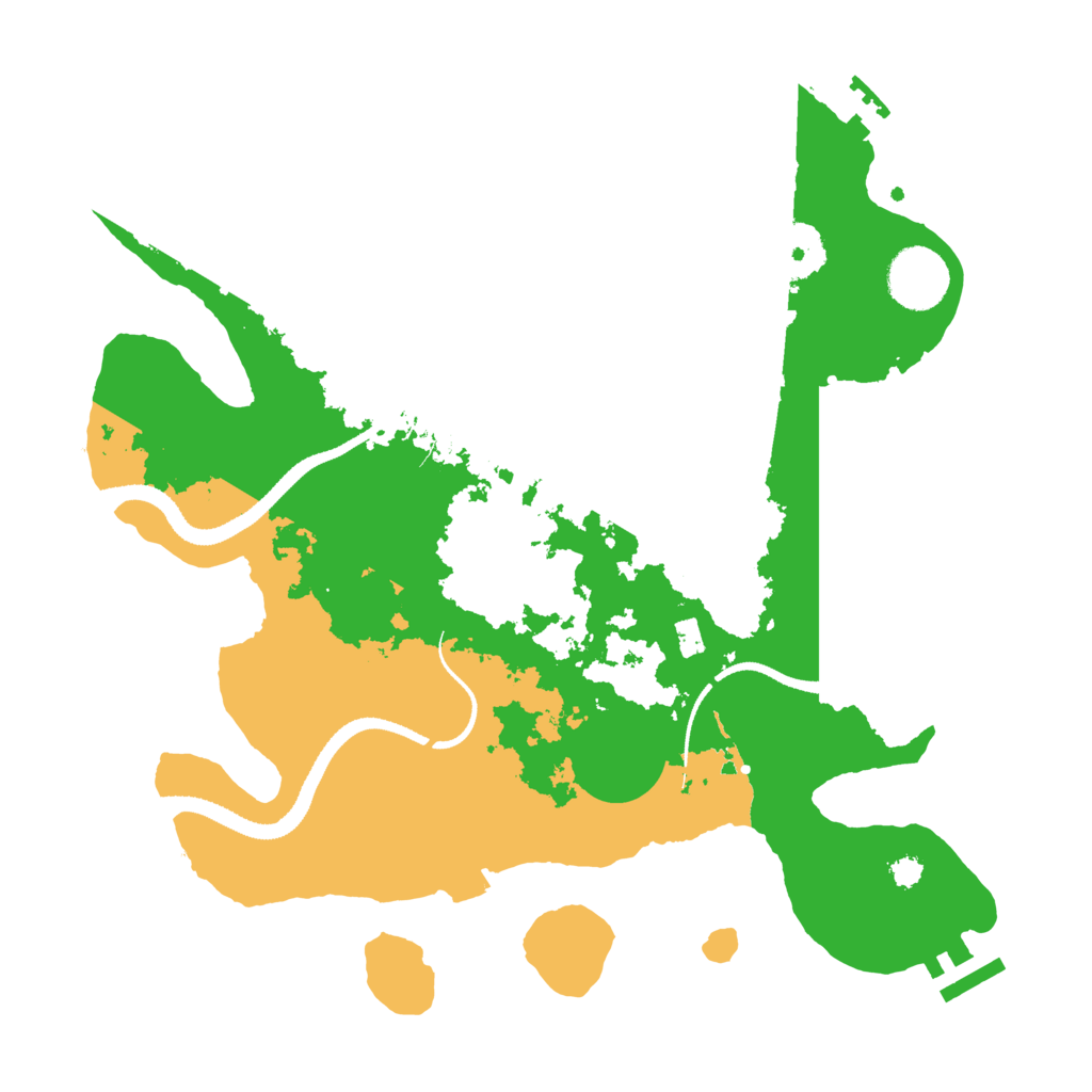 Biome Rust Map: Procedural Map, Size: 3200, Seed: 7699567