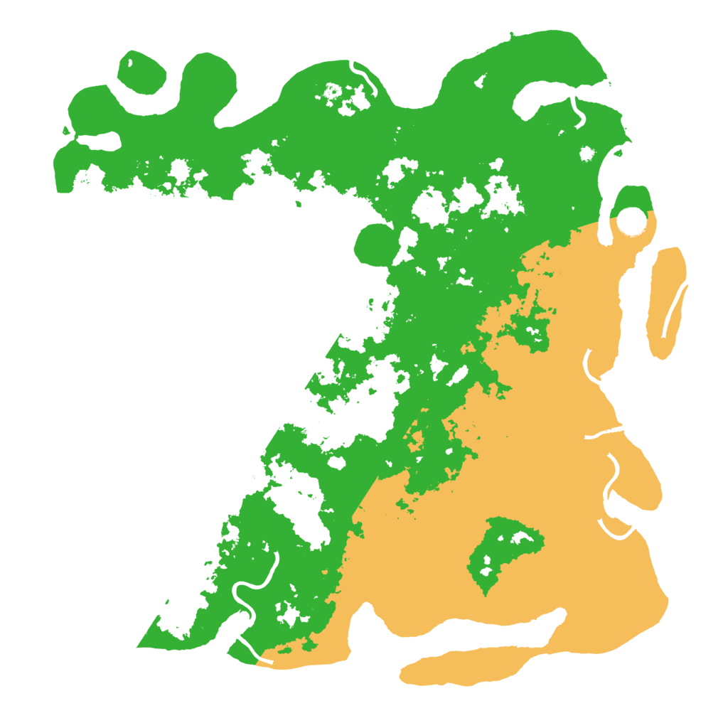 Biome Rust Map: Procedural Map, Size: 4500, Seed: 110410